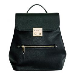 Juno plecak czarny. Czarne plecaki damskie Juno, bez wzorów, eleganckie. Za 289,00 zł.