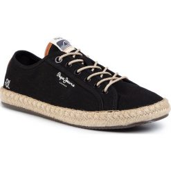 Espadryle PEPE JEANS - Touris Lamu Linen PMS10286 Black 999. Czarne espadryle męskie z jeansu, eleganckie. Za 279,00 zł.