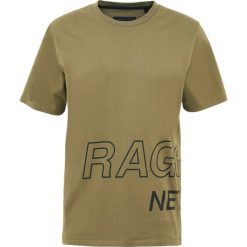 Koszulki polo: rag & bone WRAP AROUND TEE Tshirt z nadrukiem army