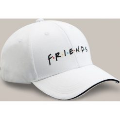 Bawełniana czapka z daszkiem Friends - Biały. Białe czapki męskie Reserved, bez wzorów, z bawełny. Za 49,99 zł.