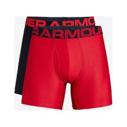 Under Armour Tech™ Bokserki 2 szt Czarny Czerwony. Czerwone bokserki męskie z elastanu. Za 171,95 zł.