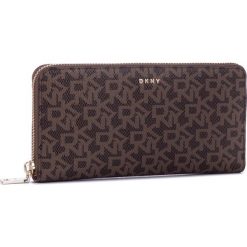 Duży Portfel Damski DKNY - R831J658 Moch Lg/Drftwd 5ND. Pomarańczowe portfele damskie DKNY, bez wzorów, ze skóry ekologicznej. W wyprzedaży za 329,00 zł.