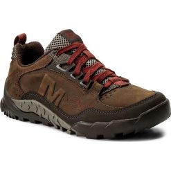 Trekkingi MERRELL - Annex Trak Low J91805 Clay. Pomarańczowe trapery męskie Merrell, ze skóry ekologicznej, bez zapięcia. W wyprzedaży za 259,00 zł.