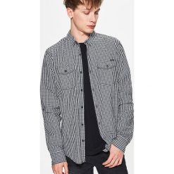Koszula w drobną kratę - Jasny szary. Szare koszule męskie Cropp, l. Za 69,99 zł.