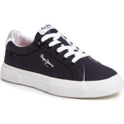 Tenisówki PEPE JEANS - Kenton Basic PBS30445 Navy 595. Niebieskie trampki chłopięce Pepe Jeans, bez wzorów, z jeansu, na sznurówki. W wyprzedaży za 159,00 zł.