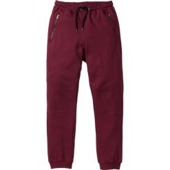 Rurki męskie: Spodnie dresowe Slim Fit bonprix czerwony klonowy