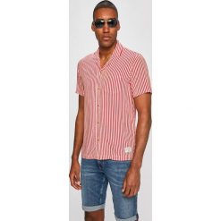 Scotch & Soda - Koszula. Czerwone koszule męskie Scotch & Soda, m, bez wzorów, z wiskozy, klasyczne, z klasycznym kołnierzykiem, z krótkim rękawem. W wyprzedaży za 219,90 zł.