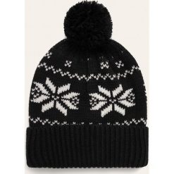 Jack & Jones - Czapka. Fioletowe czapki męskie Jack & Jones, na zimę, bez wzorów, z dzianiny. W wyprzedaży za 49,90 zł.