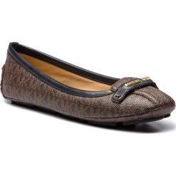 Baleriny MICHAEL MICHAEL KORS - Betty Moc Mini Mk Logo 40F8BTFR1B Brown. Pomarańczowe półbuty damskie marki MICHAEL Michael Kors, ze skóry ekologicznej. W wyprzedaży za 349,00 zł.