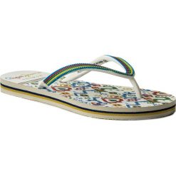Japonki PEPE JEANS - Rake Shari PLS70031 White 800. Białe klapki damskie Pepe Jeans, bez wzorów, z jeansu, bez obcasa. Za 95,00 zł.