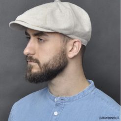 Elegancki kaszkiet letni GATSBY. Kaszkiety męskie Pakamera, bez wzorów, eleganckie. Za 120,00 zł.