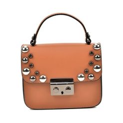 Torebka w kolorze koniaku - (S)18 x (W)15 x (G)7 cm. Brązowe torebki klasyczne damskie Bestsellers bags, w paski, z materiału. W wyprzedaży za 229,95 zł.