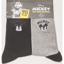 2 pack skarpet Mickey Mouse - Wielobarwn. Szare kapcie męskie marki House. Za 29,99 zł.