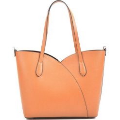 Torebki klasyczne damskie: Skórzana torebka w kolorze koniaku – (S)27 x (W)39 x (G)12 cm