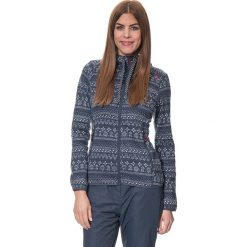 Bluza polarowa w kolorze niebieskim. Niebieskie bluzy damskie CMP, bez wzorów, z dzianiny, bez rękawów, bez kaptura. W wyprzedaży za 150,95 zł.