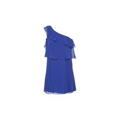 Sukienki krótkie Naf Naf LAMILIA. Niebieskie sukienki mini marki NAF NAF, s, z krótkim rękawem. Za 231,20 zł.