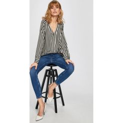 Answear - Bluzka. Bluzki damskie ANSWEAR, s, bez wzorów, z elastanu, casualowe, bez kołnierzyka, z długim rękawem. W wyprzedaży za 49,90 zł.