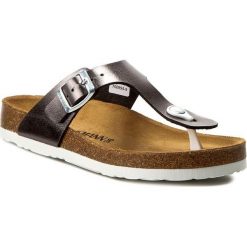 Japonki DR. BRINKMANN - 700994 Anthrazit 9. Pomarańczowe klapki damskie marki Dr. Brinkmann, bez wzorów, ze skóry ekologicznej, bez obcasa. Za 129,00 zł.