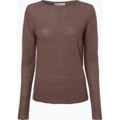 Apriori - Sweter damski z lnu, brązowy. Pomarańczowe bez kategorii marki Apriori, xl, ze lnu. Za 89,95 zł.