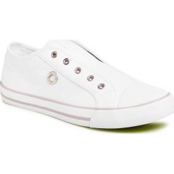 Trampki S.OLIVER - 5-24635-24 White 100. Białe półbuty damskie S.Oliver, na co dzień, bez wzorów, z gumy, bez obcasa, na płaskiej podeszwie, bez zapięcia. Za 149,00 zł.