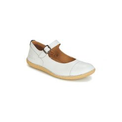 Baleriny Kickers HINOE. Białe baleriny damskie marki Kickers, bez wzorów, bez obcasa. Za 389,00 zł.