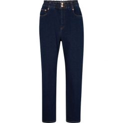 Dżinsy Mom z kolekcji Maite Kelly bonprix ciemnoniebieski "stone used". Niebieskie jeansy damskie bonprix, z jeansu. Za 149,99 zł.