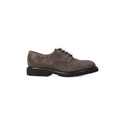 Derby Frau SUEDE EBANO. Pomarańczowe półbuty męskie marki Frau, bez wzorów, bez zapięcia. Za 330,67 zł.