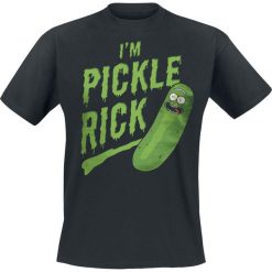 Rick And Morty Pickle Rick T-Shirt czarny. Czarne koszulki męskie marki Rick And Morty, xl, z nadrukiem, z okrągłym kołnierzem. Za 89,90 zł.