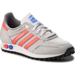 Buty adidas - La Trainer B37828 Gretwo/Borang/Greone. Szare buty sportowe damskie Adidas, ze skóry, eleganckie, na płaskiej podeszwie. W wyprzedaży za 279,00 zł.