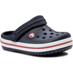 Klapki CROCS - Crocband Clog K 204537 Navy/Red. Niebieskie sandały chłopięce Crocs, z tworzywa sztucznego, bez zapięcia. Za 139,00 zł.