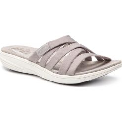 Klapki KEEN - Damaya Slide 1020850 Paloma/Vapor Blue. Szare klapki damskie Keen, bez wzorów, z tworzywa sztucznego, bez obcasa. W wyprzedaży za 189,00 zł.