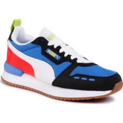 Sneakersy PUMA - R78 Jr 373616 03 Palace Blue/Black/White. Niebieskie trampki chłopięce Puma, bez wzorów, ze skóry ekologicznej, na sznurówki. Za 219,99 zł.
