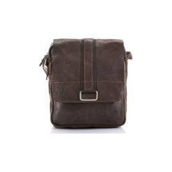 Torby na ramię męskie: Torba męska listonoszka paolo peruzzi adventure brązowa
