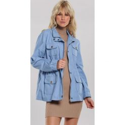 Jasnoniebieska Kurtka Lola. Niebieskie kurtki damskie Renee, s, bez wzorów, casualowe, bez kaptura. Za 119,99 zł.