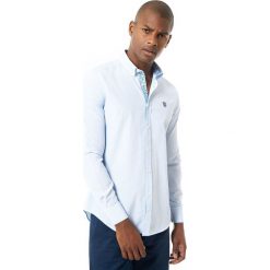 Jimmy Sanders koszula męska 19S SHM3077 M jasnoniebieska. Niebieskie koszule męskie Jimmy Sanders, s, w paski, bez kołnierzyka, bez rękawów. Za 169,00 zł.
