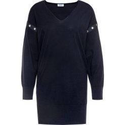 Sweter Liu Jo MA0033 MA99E. Czarne swetry damskie Liu Jo, l, bez wzorów, z poliesteru, klasyczne, bez rękawów, bez kaptura. W wyprzedaży za 419,00 zł.
