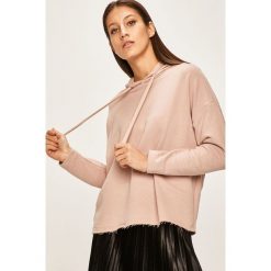 Answear - Bluza. Różowe bluzy damskie ANSWEAR, s, bez wzorów, z bawełny, bez rękawów, z kapturem. W wyprzedaży za 69,90 zł.