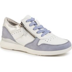 Sneakersy JANA - 8-23751-24 Blue 800. Niebieskie półbuty damskie Jana, na co dzień, bez wzorów, z zamszu, bez obcasa, na płaskiej podeszwie, bez zapięcia. Za 199,00 zł.