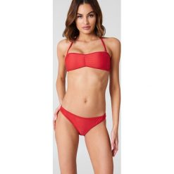 Stroje dwuczęściowe damskie: Boohoo Bikini bandeau Casablanca – Red