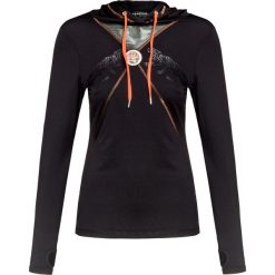 Bluza SPORTALM KAA Czarny. Czarne bluzy damskie z nadrukiem marki Sportalm, z dzianiny, z kapturem. Za 496,00 zł.