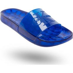 KLAPKI Calvin Klein Jeans. Niebieskie kapcie męskie Calvin Klein Jeans, z jeansu. Za 319,00 zł.
