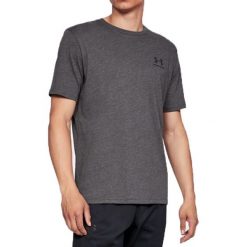 Koszule męskie na spinki: Under Armour Koszula męska Sportstyle Left Chest Tee szara r. M (1326799-019)