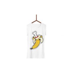 Koszulka Kość Banana Damska. Białe koszulki damskie marki Failfake, s, bez wzorów, bez kołnierzyka. Za 130,00 zł.
