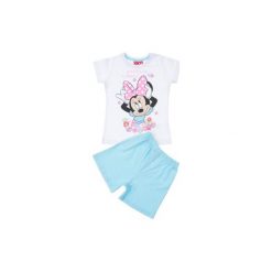 Piżama dziewczęca z krótkim rękawem Minnie. Szare piżamy dziewczęce marki TXM, z krótkim rękawem. Za 29,99 zł.
