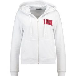 Calvin Klein Jeans HOWARD TRUE ICON ZIP Bluza rozpinana bright white. Białe bluzy rozpinane damskie Calvin Klein Jeans, xs, z bawełny. W wyprzedaży za 411,75 zł.