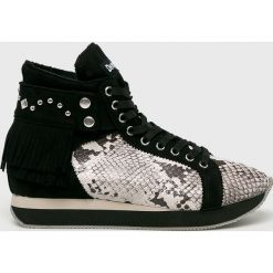 Desigual - Buty. Czarne buty sportowe damskie Desigual, bez wzorów, ze skóry, sportowe. W wyprzedaży za 269,90 zł.