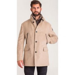 PŁASZCZ WEŁNIANY Joop!. Brązowe płaszcze męskie Joop! Collection, m, z aplikacjami, z wełny, bez kaptura. Za 2329,00 zł.
