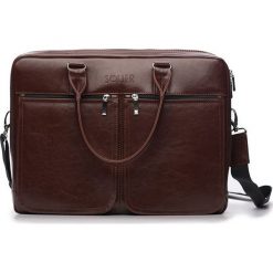 Męska torba ze skóry na ramię, laptopa ROYAL brązowy. Czerwone torby męskie na ramię marki Solier, w paski, z bawełny. Za 529,00 zł.
