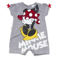 Cangurino Ubranko Dziewczęce Minnie 68 Szary. Szare kombinezony niemowlęce Cangurino, bez wzorów, z bawełny, bez rękawów, bez kaptura. Za 55,00 zł.