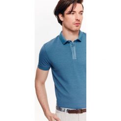 T-SHIRT POLO MĘSKI Z TKANINOWYM KOŁNIERZEM. Czarne koszulki polo marki Top Secret, m. Za 29,99 zł.